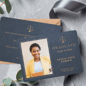 2024 Jura School Abschluss Marine Gold Foto Ankündigung