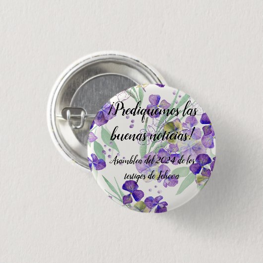 2024 JW asamblea Prediquemos flores Button (Vorne & Hinten)