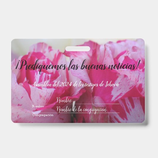 2024 JW asamblea TJ rosas personaliza Ausweis (Vorderseite)