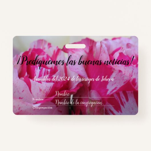 2024 JW asamblea TJ rosas personaliza Ausweis (Vorderseite)