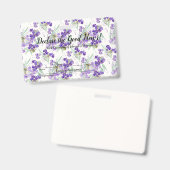 2024 JW convention Hydrangeas  Ausweis (Vorder- & Rückseite)