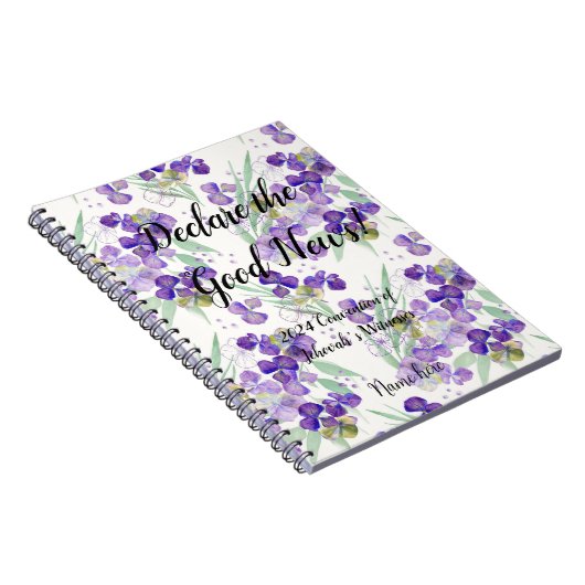 2024 JW convention hydrangeas Notizblock (Rechte Seite)