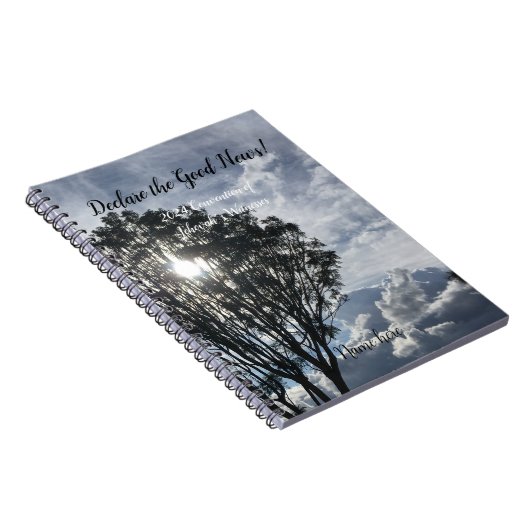 2024 JW Convention sunlight with name Notizblock (Rechte Seite)