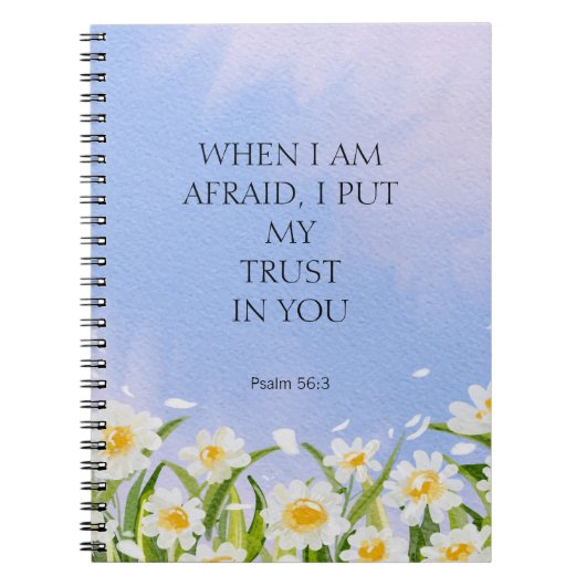 2024 JW Jahr Text Psalm 56:3 Notizblock (Vorderseite)