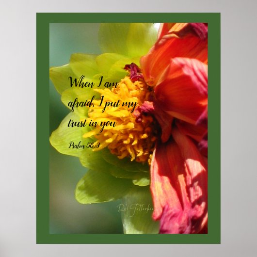 2024 JW year text Psalm 56:3 Poster (Vorne)