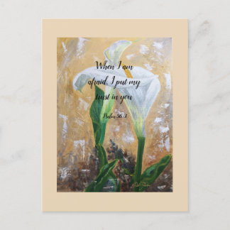 2024 JW year text Psalm 56:3  Postkarte