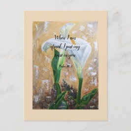 2024 JW year text Psalm 56:3 Postkarte