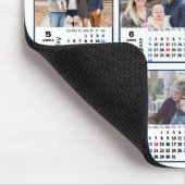 2024 Kalender 12 Familienfoto Collage US Holidays Mousepad (Ecke)