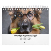 2024 Kalender 12 Monate Hunde mit Brille (Titelbild)