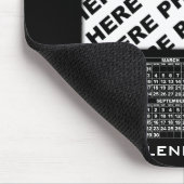 2024 Kalender 1 Fotos hinzufügen Mousepad Black (Ecke)