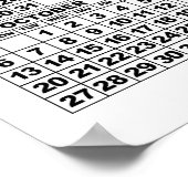 2024 Kalender 3 Fotos hinzufügen Poster White 18x2 (Ecke)