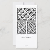 2024 Kalender 4 Fotos Karte hinzufügen Einfach Sch (Rückseite)