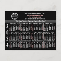 2024 Kalender Benutzerdefinierter Firmenlogo Name