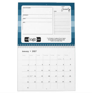 2024 Kalender Business Gruß mit Logo - Beifall
