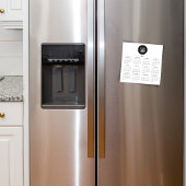 2024 Kalender Business Minimalistisch Modern Magnetkarte