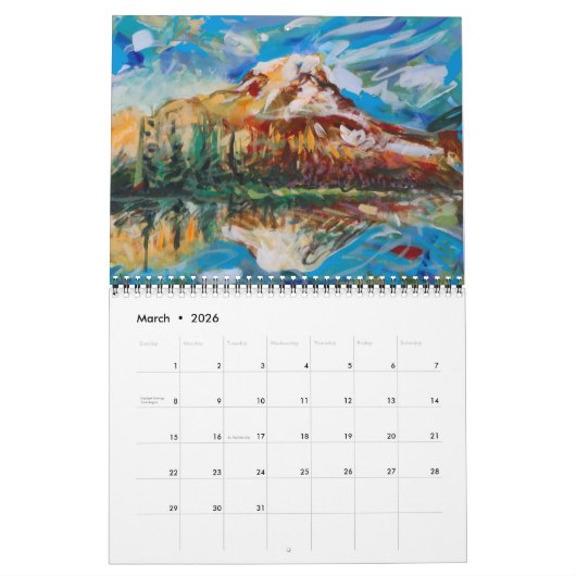 2024 Kalender Charlene Anne Wilson Art (Mär 2026)