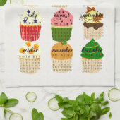 2024 Kalender Cupcake Küche Handtuch Tea (Gefaltet)