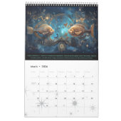 2024 Kalender der Steampunk-Astrologie Zodiac-Zeic (Mär 2026)
