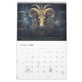 2024 Kalender der Steampunk-Astrologie Zodiac-Zeic (Jan 2026)