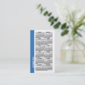 2024 Kalender Digitale Visitenkarte Blue (Stehend Vorderseite)