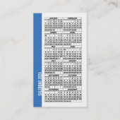 2024 Kalender Digitale Visitenkarte Blue (Vorderseite)