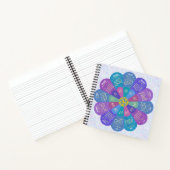 2024 Kalender Einzigartige Boho-Blume Lila Notizblock (Innenseite)