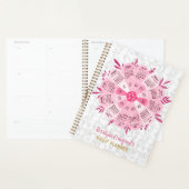 2024 Kalender Einzigartiger Boho Pink Blume Indivi Planer (Anzeige)