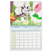 2024 Kalender farbenfrohe Froschblüte (Feb 2026)