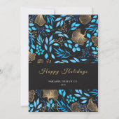 2024 Kalender - Floral Business-Logo-Weihnachtskar Einladung (Rückseite)