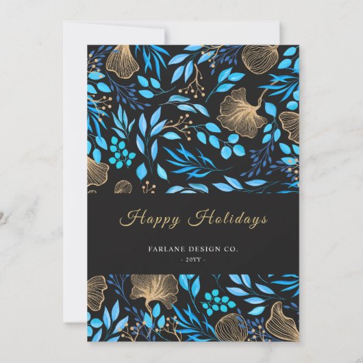 2024 Kalender - Floral Business-Logo-Weihnachtskar Einladung (Rückseite)