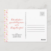 2024 Kalender Foto Collage Weihnachten & Neues Jah Postkarte (Rückseite)