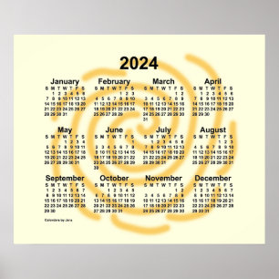 2024 Kalender für sonnige Tage von Janz Poster