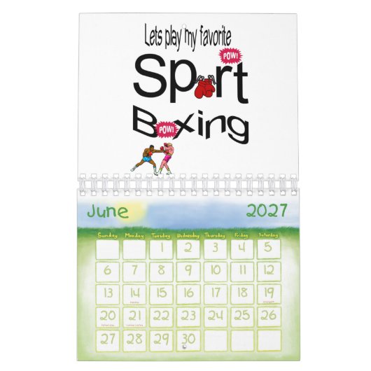 2024 Kalender Fußball, Basketball, Fußball (Jun 2027)