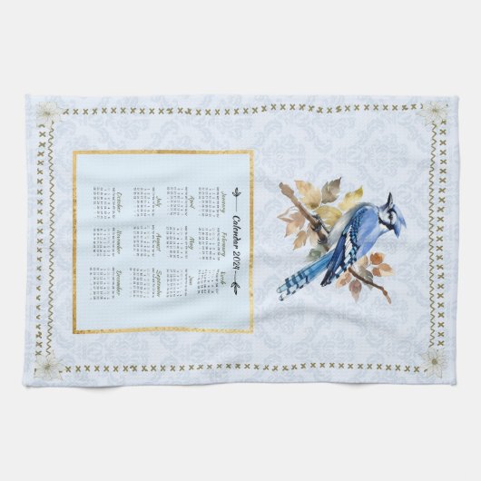 2024 Kalender Handtuch BlueJay (Horizontal)