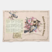 2024 Kalender Handtuchhalter Zuhause Sweet Zuhause Geschirrtuch (Horizontal)
