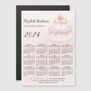 2024 Kalender Magnet Business Bäckerei Konditorei