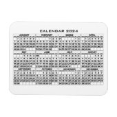 2024 Kalender Magnet Weiß (Horizontal)