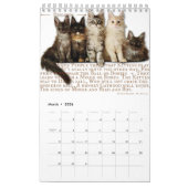 2024 Kalender Maine Coon Katzen & Kätzchen, Poesie (Mär 2026)
