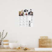2024 Kalender minimalistisches Multifoto Poster (Küche)