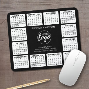 2024 Kalender mit Logo, Kontaktinformationen Schwa Mousepad
