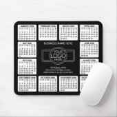 2024 Kalender mit Logo, Kontaktinformationen Schwa Mousepad (Mit Mouse)
