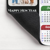 2024 Kalender Modernes Foto Schwarzer Familie farb Mousepad (Ecke)
