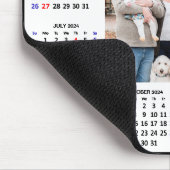 2024 Kalender Modernes Foto Schwarzer Familie Mini Mousepad (Ecke)