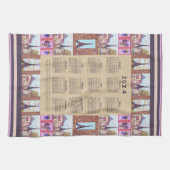 2024 Kalender Paris Eiffelturm Pointillism Art Geschirrtuch (Horizontal)