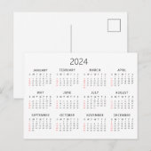 2024 Kalender Postkarte (Vorne/Hinten)