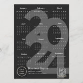 2024 Kalender Schwarz-Weiß-Text folgen Programm (Vorderseite)