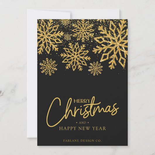 2024 Kalender Snowflake Business-Logo-Weihnachtska Einladung (Rückseite)