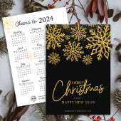 2024 Kalender Snowflake Business-Logo-Weihnachtska Einladung