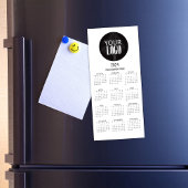 2024 Kalender-Unternehmen Logo hinzufügen Magnetkarte