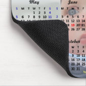 2024 Kalender US-Feiertage Volles Foto Minimalisti Mousepad (Ecke)